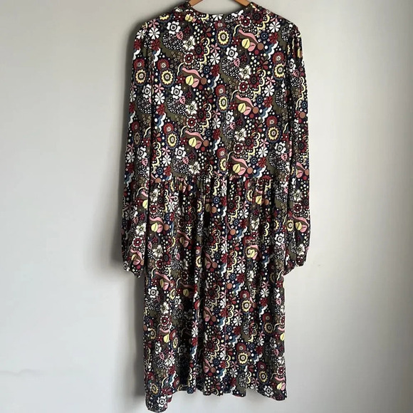 Boden Button-through Jersey Dress - Picture 3 of 11